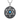 925 sterling silver Seal of Solomon pendant featuring a vibrant blue opal and intricate esoteric symbols on chain.