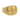 Gold vermeil Brigid's cross ring showing a woven cross seal and Celtic knotwork on a white background.