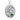 Handcrafted 925 sterling silver lily of the valley pendant featuring detailed botanical carving and green jade stone