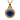 Handcrafted 925 sterling silver lapis lazuli pendant featuring detailed beaded border on clean white background