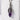 Amethyst Dragon Claw Pendant, oxidized silver, front view