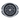 Handcrafted 925 sterling silver sniper marksman ring displaying crosshair scope reticle on a white studio background