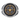 Sniper signet ring in 925 sterling silver featuring 14k gold vermeil reticle and oxidized crosshairs detail