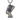 925 sterling silver Nefertiti pendant featuring turquoise and lapis inlay with an oxidized silver finish