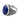 925 sterling silver acacia lapis ring with deep blue oval gemstone cabochon displayed on plain white studio background
