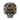 Angled view of the two-tone All Seeing Eye Skull Ring, showing the gold pyramid symbol on the oxidized sterling silver band.