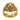 Lion Mane Ring, front view on white background