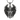 Perched Eagle Cross Pendant, front view on white