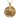Lion coin pendant, front view on white background