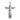 Holy Trinity crucifix pendant, front view on white background