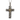 Layered Cross Pendant, front view on white background