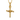 Braided Nail Cross Pendant, front view on white