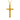 Rope Bound Cross Pendant, front view on white background