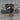 Chopper Motorcycle Pendant, oxidized silver, on wood block