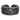 Front view of silver Spartan skull ring featuring helmet and crossed swords on textured stone background