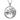 925 sterling silver lion and lioness pendant nuzzling inside a circular frame on a grey stone background