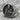 Sacred Heart Jesus Ring in oxidized silver, front angled view on stone