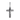 Solid 925 sterling silver crucifix earring with detailed oxidized finish and huggie hoop clasp