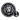 Oxidized 925 sterling silver lion head lapel pin with Greek key border shown next to secure clutch backing