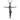 Crucifix Corpus Pendant, oxidized silver, front view on white