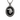 925 sterling silver raven cameo pendant with black enamel oval and rope border detail on white background