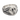 Burial Shroud Ring, front view on white background