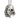 925 sterling silver vanitas pendant featuring half woman face and half skull on an oxidized silver chain