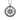 Front view of 925 sterling silver witch knot necklace with engraved protection terms bind guard keep turn