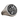 Oxidized silver Templar Knight Ring featuring crown and cross emblem with Latin motto on white background