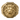 Baroque Lion Signet Ring, gold vermeil, front view on white