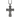 Corpus christi crucifix pendant, oxidized, front view on black background