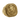 Greek key lion signet ring, front view on white