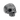 Tribal Skull Ring, oxidized silver, front view on white