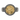 Pegasus coin ring in two-tone finish, front view on white background