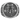 US Merchant Marine ring, oxidized silver, front view on white