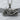 Sport motorcycle pendant, oxidized silver, front view on stone