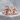 Snake All-Seeing Eye Cufflink, rose gold, side view on stone
