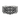 Baroque cross ring, oxidized silver, front view on white