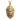 Native chief pendant, gold vermeil, front view on white