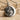 Full Moon Crescent Pendant, polished silver, angled product photo