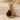 Teardrop Garnet Solitaire Pendant, gold vermeil product photo