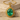 Filigree Oval Emerald Pendant, gold vermeil, angled product photo