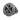 Chi Rho Signet Ring, oxidized silver, front view on white