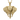 Layered elephant pendant in gold vermeil, front view on white