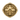 Compass Skull Ring, gold vermeil, front view on white