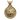 australian shepherd pendant, gold vermeil, front view on white background