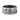 Pisces constellation ring, oxidized silver, front view on white