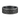 Seigaiha Wave Band Ring, oxidized silver, front view on white