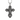 Eastern Orthodox Cross Pendant, oxidized silver, front view on white background