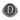 Letter D Signet Ring, front view on white